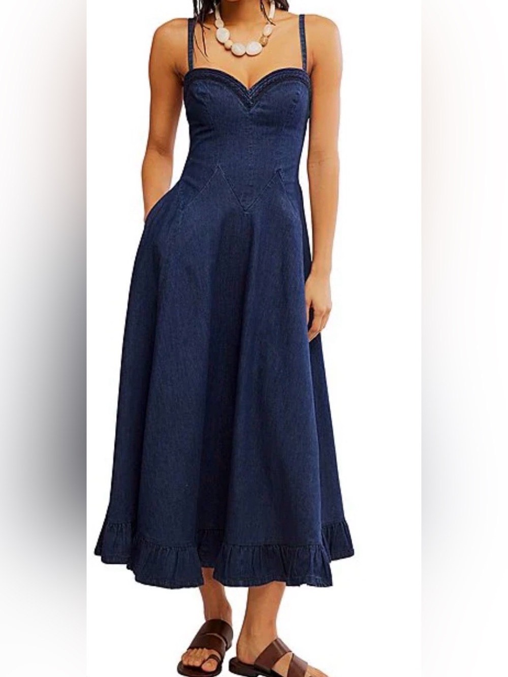 Free People Another Season Midi Dress (B10)